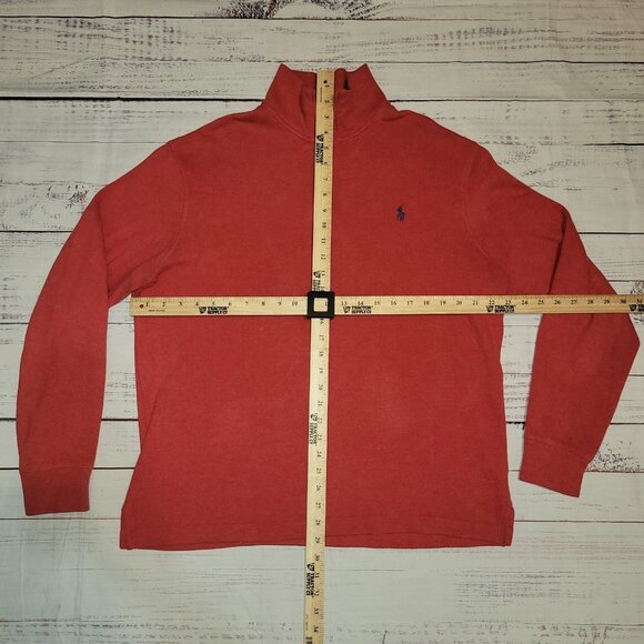 Polo Ralph Lauren Sweater Mens Medium Quarter Zip Pullover Classic Pony Logo - Picture 5 of 16